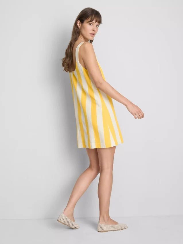 Mini-vestido reto estampado
