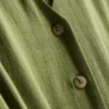 Mini-vestido sem mangas com decote em V