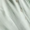 Mini-vestido sem mangas com decote em V