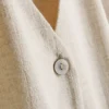 Mini-vestido sem mangas com decote em V