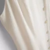 Mini-vestido sem mangas com decote em V
