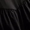 Mini-vestido tipo espartilho em mistura de algodão