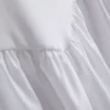 Mini-vestido tipo espartilho em mistura de algodão