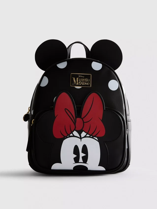 Mochila 3D da Minnie Mouse da Disney com orelhas