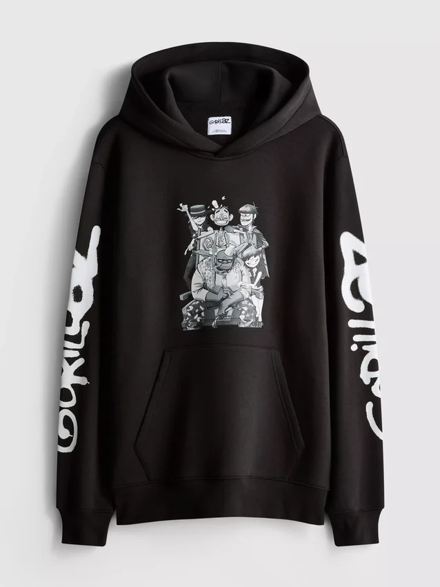 Moletom com capuz com grafismo dos Gorillaz