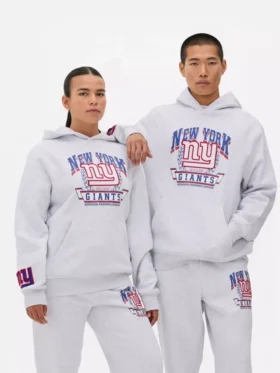 Moletom com capuz e logótipo dos New York Giants da NFL