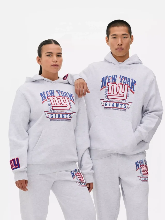 Moletom com capuz e logótipo dos New York Giants da NFL