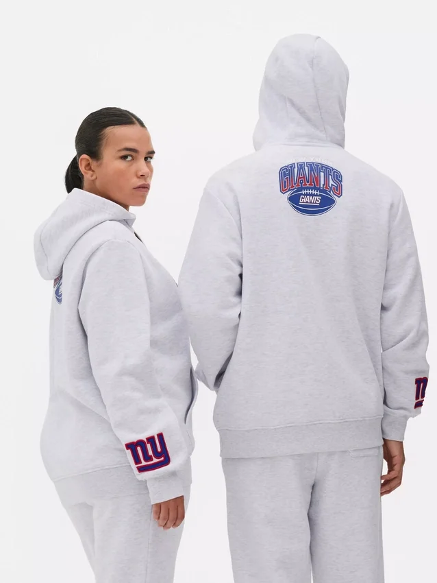Moletom com capuz e logótipo dos New York Giants da NFL