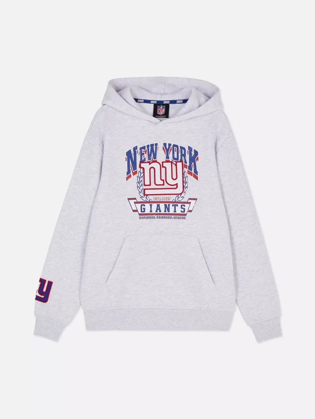 Moletom com capuz e logótipo dos New York Giants da NFL