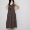 O vestido maxi trapézio da coleção «The Edit»