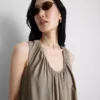 O vestido maxi trapézio da coleção «The Edit»