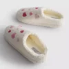 Pantufas de velo com coração