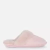 Pantufas tipo mule felpudas