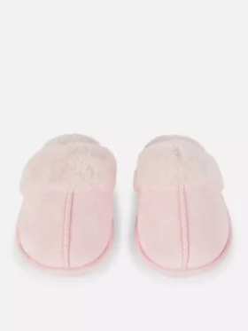 Pantufas tipo mule felpudas