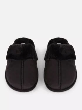 Pantufas tipo mule felpudas