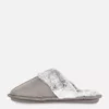 Pantufas tipo mule felpudas