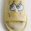 Pantufas tipo mules do Bob Esponja