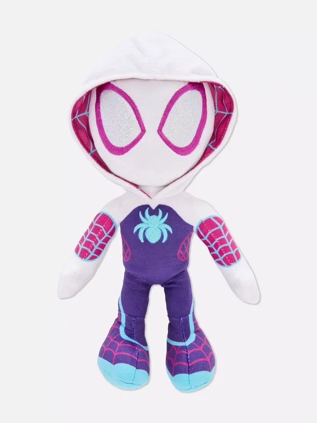 Peluche articulado da Marvel: Homem-Aranha e Gwen Stacy