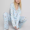 Pijamas boyfriend com padrão gráfico da «Idade do Gelo»