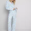 Pijamas boyfriend com padrão gráfico da «Idade do Gelo»