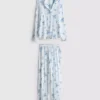 Pijamas boyfriend às riscas do Stitch da Disney