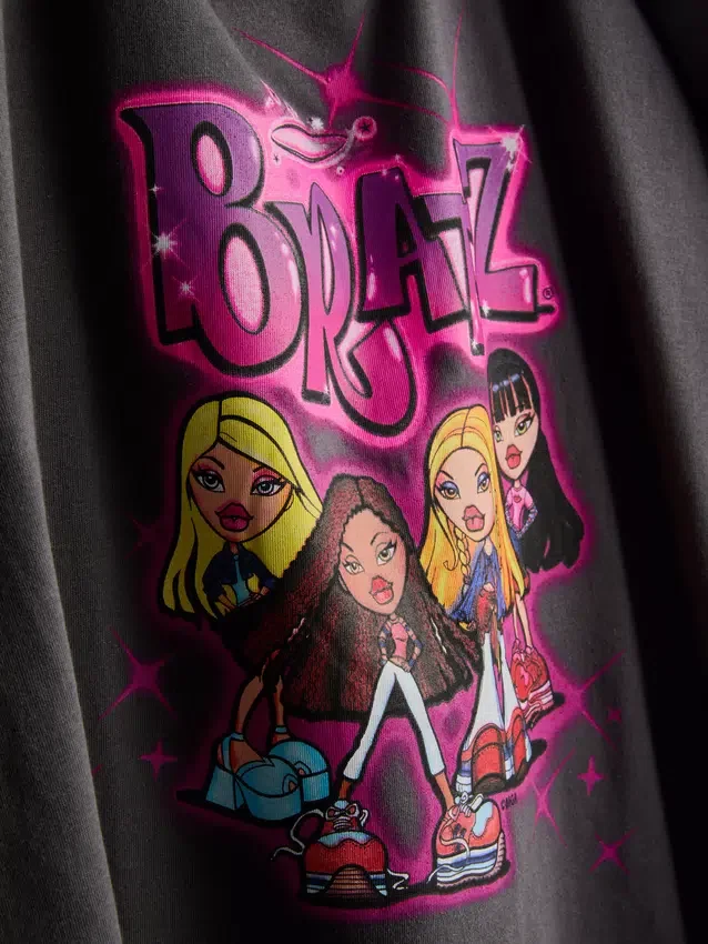 Pijamas Bratz de algodão com padrão de leopardo