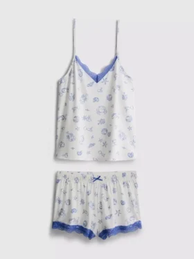 Pijamas com calções e camisola sem mangas
