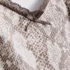 Pijamas com camisola de renda com padrão de leopardo
