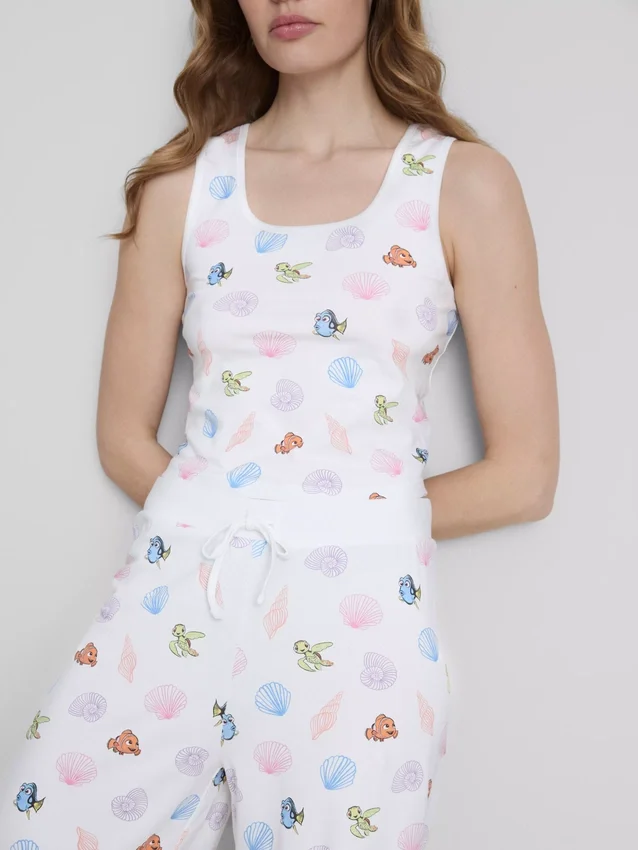 Pijamas com camisola gráfica e calções em tecido rico em algodão da Disney·Pixar «À Procura de Nemo»