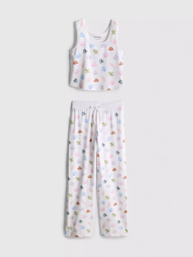 Pijamas com camisola gráfica e calções em tecido rico em algodão da Disney·Pixar «À Procura de Nemo»