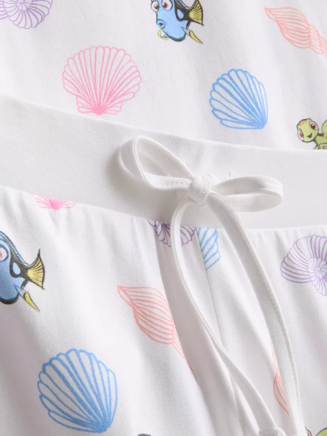 Pijamas com camisola gráfica e calções em tecido rico em algodão da Disney·Pixar «À Procura de Nemo»