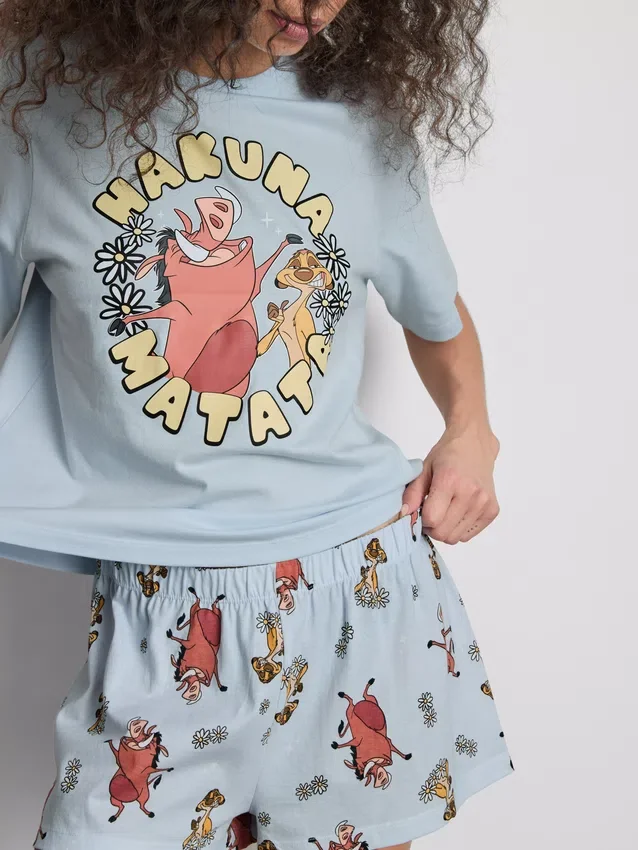 Pijamas com estampado «Hakuna Matata» do Rei Leão da Disney