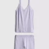 Pijamas curto com camisola sem costuras