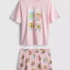 Pijamas curto com estampado do Bob Esponja