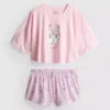 Pijamas curto com estampado do Bob Esponja