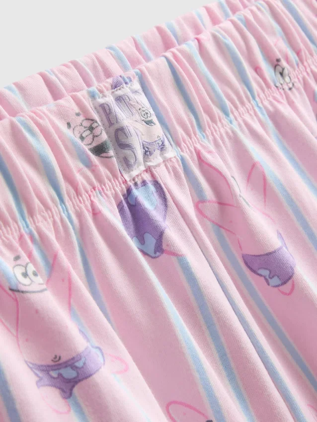 Pijamas curto com estampado do Bob Esponja