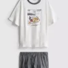Pijamas curto com estampado do Mickey Mouse da Disney