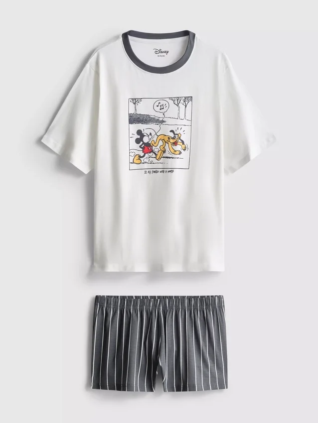 Pijamas curto com estampado do Mickey Mouse da Disney
