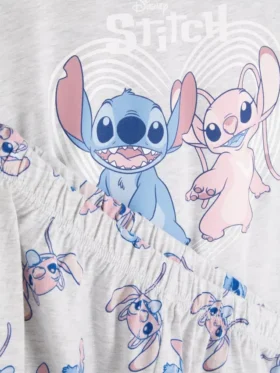 Pijamas curto com estampado do Stitch da Disney