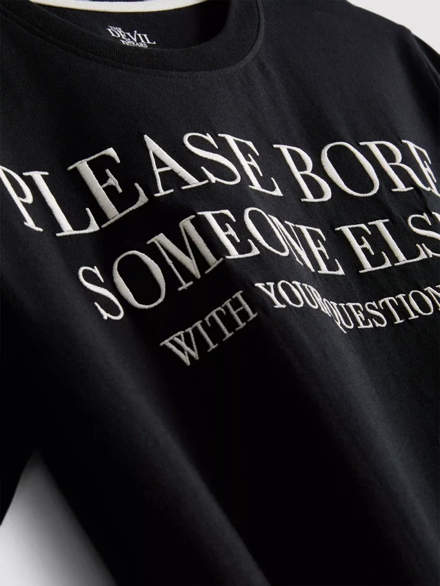 Pijamas curto com o slogan «O Diabo Veste Prada»