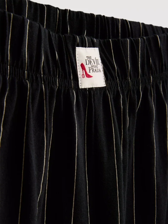 Pijamas curto com o slogan «O Diabo Veste Prada»