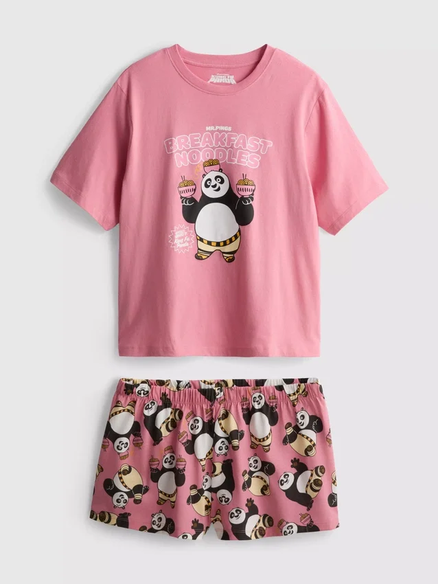 Pijamas curto com personagem do Kung Fu Panda