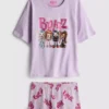 Pijamas curto de algodão com estampado Bratz