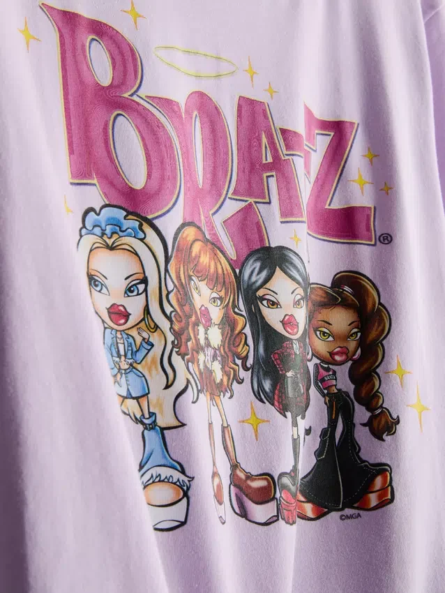 Pijamas curto de algodão com estampado Bratz