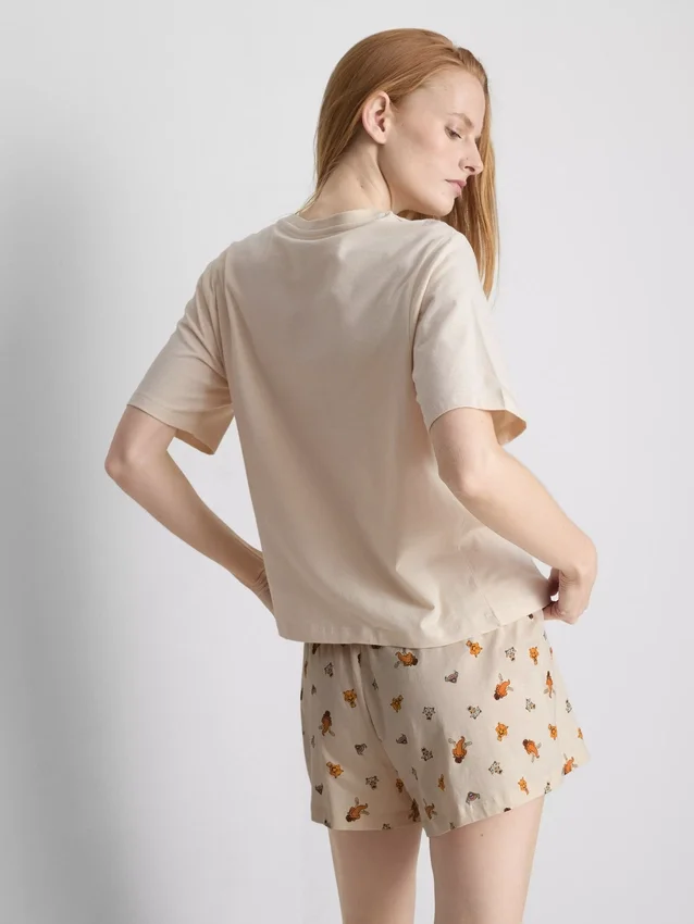Pijamas curto de algodão com estampado da Disney «A Idade do Gelo»