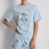 Pijamas curto de algodão com motivo do Stitch da Disney