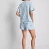 Pijamas curto de algodão com motivo do Stitch da Disney