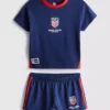 Pijamas curto de futebol americano dos EUA