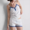 Pijamas curto elástico com alta percentagem de algodão