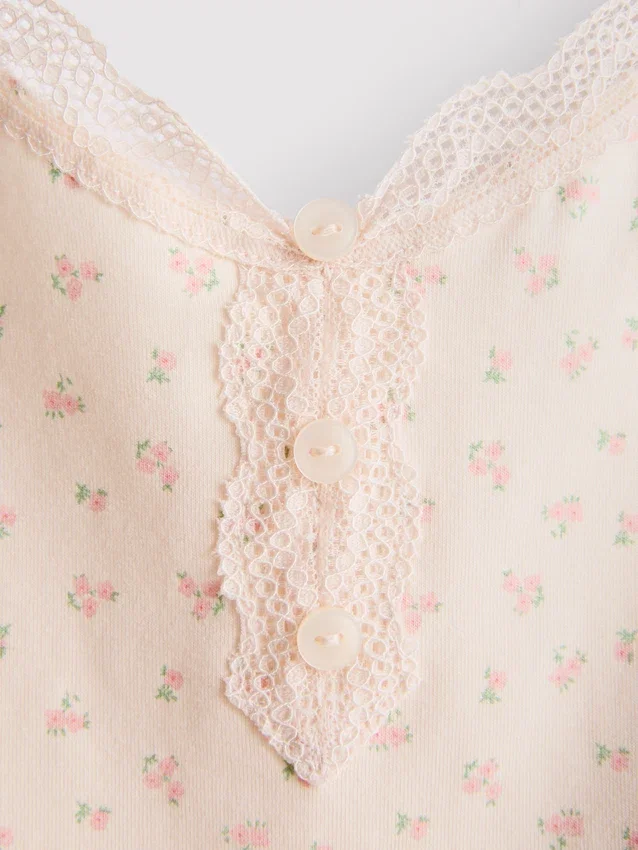 Pijamas curto elástico com alta percentagem de algodão
